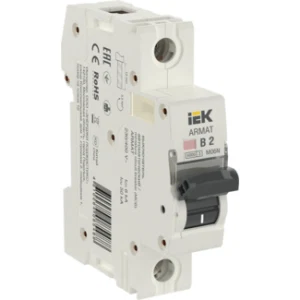 IEK ARMAT Автоматический выключатель M06N 1P B 2А - AR-M06N-1-B002 IEK ARMAT Автоматический выключатель M06N 1P B 2А - AR-M06N-1-B002