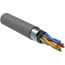IEK Витая пара F/UTP кат.5E 24AWG 4 пары LSZH 1м серый (305м) РФ GENERICA