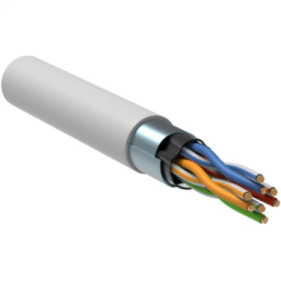 IEK Кабель витая пара F/UTP кат.5E 24AWG 4 пары LSZH INDOOR 1м белый GENERICA
