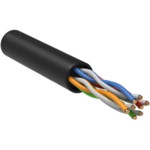 IEK Кабель витая пара U/UTP кат.5E 100МГц 4 пары LDPE OUTDOOR 1м черный GENERICA - BC3-C5E04-139-305-G IEK Кабель витая пара U/UTP кат.5E 100МГц 4 пары LDPE OUTDOOR 1м черный GENERICA - BC3-C5E04-139-305-G