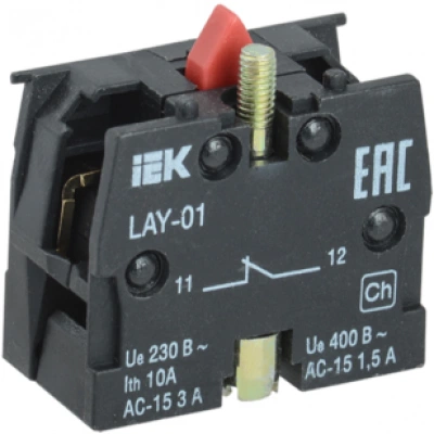 IEK Контактный блок 1р для серии LAY5