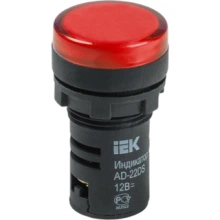 IEK Лампа AD22DS(LED)матрица d=22мм красный 12В AC/DC