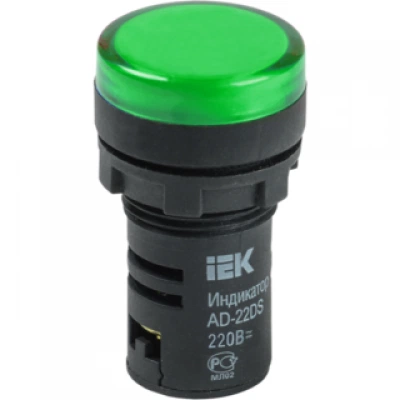 IEK Лампа AD22DS(LED)матрица d=22мм зеленый 36В AC/DC IEK Лампа AD22DS(LED)матрица d=22мм зеленый 36В AC/DC