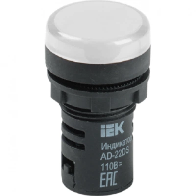 IEK Лампа AD22DS(LED)матрица d=22мм белый 110В AC/DC IEK Лампа AD22DS(LED)матрица d=22мм белый 110В AC/DC