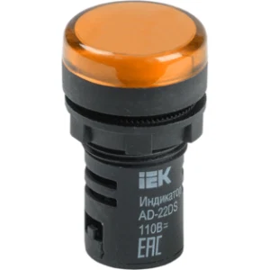 IEK Лампа AD22DS(LED)матрица d=22мм желтый 110В AC/DC - BLS10-ADDS-110-K05 IEK Лампа AD22DS(LED)матрица d=22мм желтый 110В AC/DC - BLS10-ADDS-110-K05