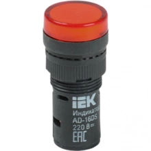 IEK Лампа AD16DS(LED)матрица d=16мм красный 230В AC