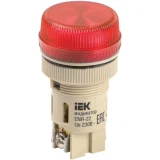 IEK Лампа ENR-22 сигнальная d=22мм красный неон/240В цилиндр