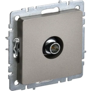IEK BRITE Розетка TV оконечная РТВ11-0-БрШ шампань - BR-A10-O-K37 IEK BRITE Розетка TV оконечная РТВ11-0-БрШ шампань - BR-A10-O-K37