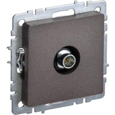 IEK BRITE Розетка TV оконечная РТВ11-0-БрТБ темная бронза IEK BRITE Розетка TV оконечная РТВ11-0-БрТБ темная бронза