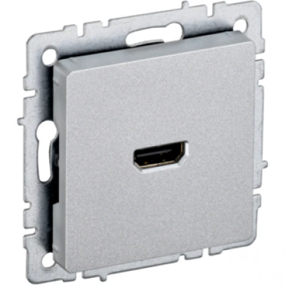 IEK BRITE Розетка HDMI РHDMI-0-БрА алюминий