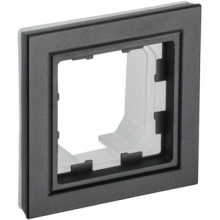 IEK BRITE Рамка 1-местная IP44 РУ-1-БрЧ-44 черный