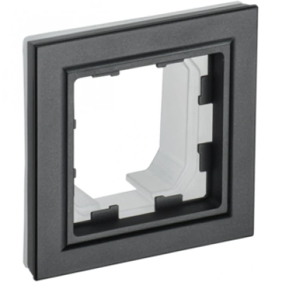 IEK BRITE Рамка 1-местная IP44 РУ-1-БрЧ-44 черный