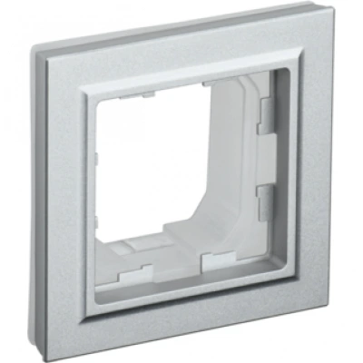 IEK BRITE Рамка 1-местная IP44 РУ-1-БрА-44 алюминий