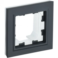 IEK BRITE Рамка 1-местная IP44 РУ-1-БрГ-44 графит