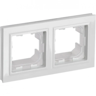 IEK BRITE Рамка 2-местная IP44 РУ-2-БрБ-44 белый IEK BRITE Рамка 2-местная IP44 РУ-2-БрБ-44 белый