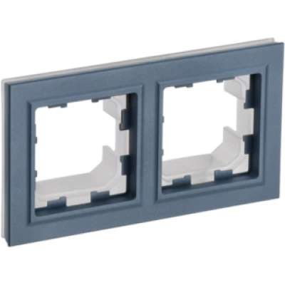 IEK BRITE Рамка 2-местная IP44 РУ-2-БрМ-44 маренго IEK BRITE Рамка 2-местная IP44 РУ-2-БрМ-44 маренго