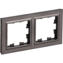IEK BRITE Рамка 2-местная IP44 РУ-2-БрТБ-44 темная бронза