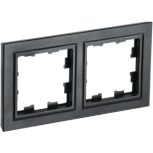 IEK BRITE Рамка 2-местная РУ-2-БрЧ черный - BR-M22-K02 IEK BRITE Рамка 2-местная РУ-2-БрЧ черный - BR-M22-K02