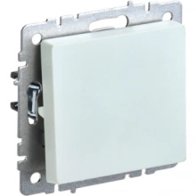 IEK BRITE Выключатель 1-клавишный 10А ВС10-1-0-БрЖ жемчуг
