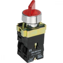 IEK Переключатель LAY5-BK2465 на 2 положения красный
