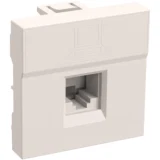 IEK Розетка компьютерная РКИ-20-00-П RJ-45 UTP кат.5e (на 2 модуля) ПРАЙМЕР белая