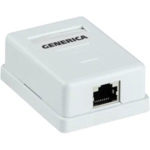 IEK Розетка информационная настенная RJ45 кат.5E FTP 1 порт GENERICA - CS2-1C5EF-12-G IEK Розетка информационная настенная RJ45 кат.5E FTP 1 порт GENERICA - CS2-1C5EF-12-G