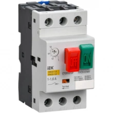 IEK Пускатель ручной кнопочный ПРК32-1,6 In=1,6A Ir=1-1,6A 660В