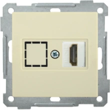 IEK Розетка HDMI РHDMI-0-Б BOLERO кремовый