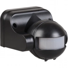 IEK Датчик движения ДД-009 1100Вт 180град 12м IP44 черный