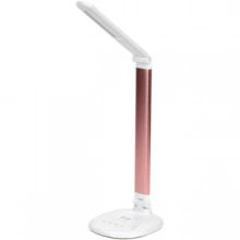 IEK LIGHTING Светильник светодиодный настольный 2010 7Вт на подставке QI-заряд розовый