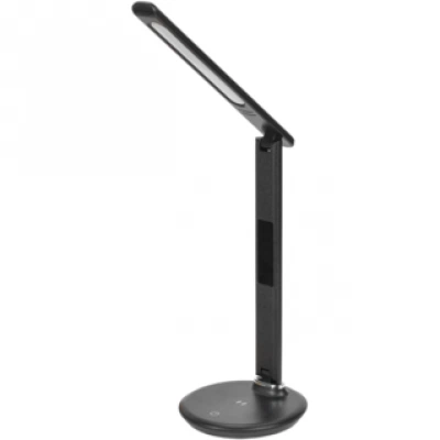 IEK LIGHTING Светильник светодиодный настольный 2011 7Вт на подставке QI-заряд USB-выход кожа черный IEK LIGHTING Светильник светодиодный настольный 2011 7Вт на подставке QI-заряд USB-выход кожа черный