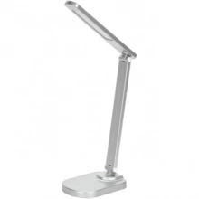 IEK LIGHTING Светильник светодиодный настольный 2028 5Вт на подставке USB-выход диммер серебро