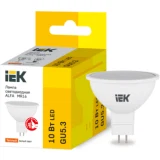 IEK Лампа светодиодная ALFA MR16 софит 10Вт 230В 3000К GU5,3