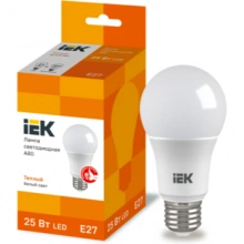 IEK Лампа светодиодная A80 шар 25Вт 230В 3000К E27