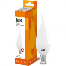 IEK Лампа светодиодная CB35 свеча на ветру 5Вт 230В 3000К E14