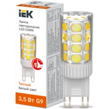 IEK Лампа светодиодная CORN капсула 3,5Вт 230В 3000К керамика G9