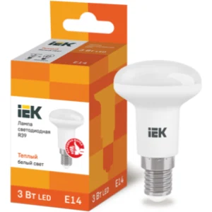 IEK Лампа светодиодная R39 рефлектор 3Вт 230В 3000К E14 - LLE-R39-3-230-30-E14 IEK Лампа светодиодная R39 рефлектор 3Вт 230В 3000К E14 - LLE-R39-3-230-30-E14
