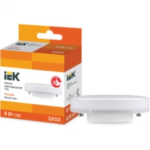 IEK Лампа светодиодная T75 таблетка 8Вт 230В 3000К GX53