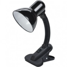 IEK LIGHTING Светильник настольный 1001 на прищепке Е27 черный