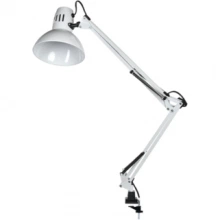 IEK LIGHTING Светильник настольный 1014 пантограф на струбцине Е27 белый
