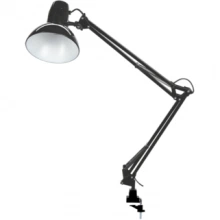 IEK LIGHTING Светильник настольный 1014 пантограф на струбцине Е27 черный