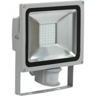 IEK Прожектор светодиодный СДО 05-30Д (детектор) SMD IP44 серый