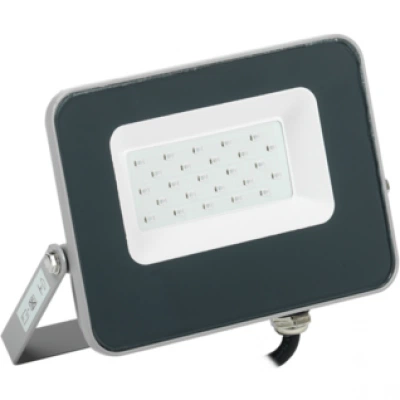 IEK Прожектор светодиодный СДО 07-20B blue IP65 серый