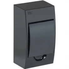 IEK KREPTA 3 Корпус пластиковый ЩРН-П-4 IP41 черный