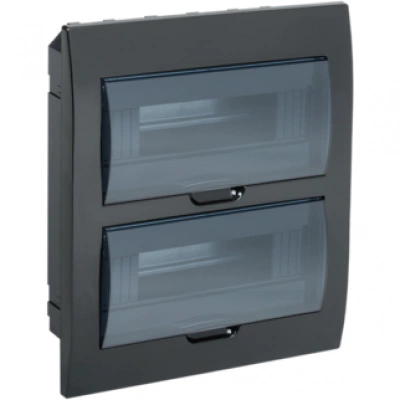 IEK KREPTA 3 Корпус пластиковый ЩРВ-П-24 IP41 черный IEK KREPTA 3 Корпус пластиковый ЩРВ-П-24 IP41 черный