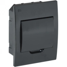 IEK KREPTA 3 Корпус пластиковый ЩРВ-П-6 IP41 черная дверь черный