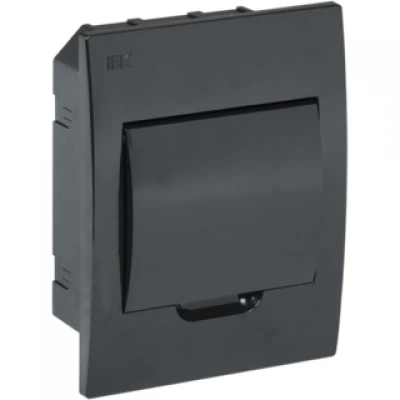 IEK KREPTA 3 Корпус пластиковый ЩРВ-П-6 IP41 черная дверь черный