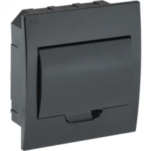IEK KREPTA 3 Корпус пластиковый ЩРВ-П-8 IP41 черная дверь черный