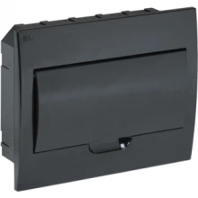 IEK KREPTA 3 Корпус пластиковый ЩРВ-П-12 IP41 черная дверь черный