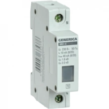 IEK Ограничитель импульсных перенапряжений ОПС1-C 1Р 10/40кА 230В GENERICA